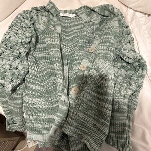 Jonathan Simkhat green knot sweater